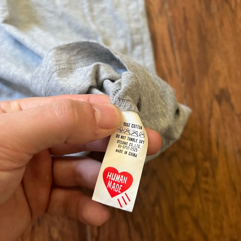 Human Made Essential Basic Boxy Blank T-Shirt Lar… - image 5